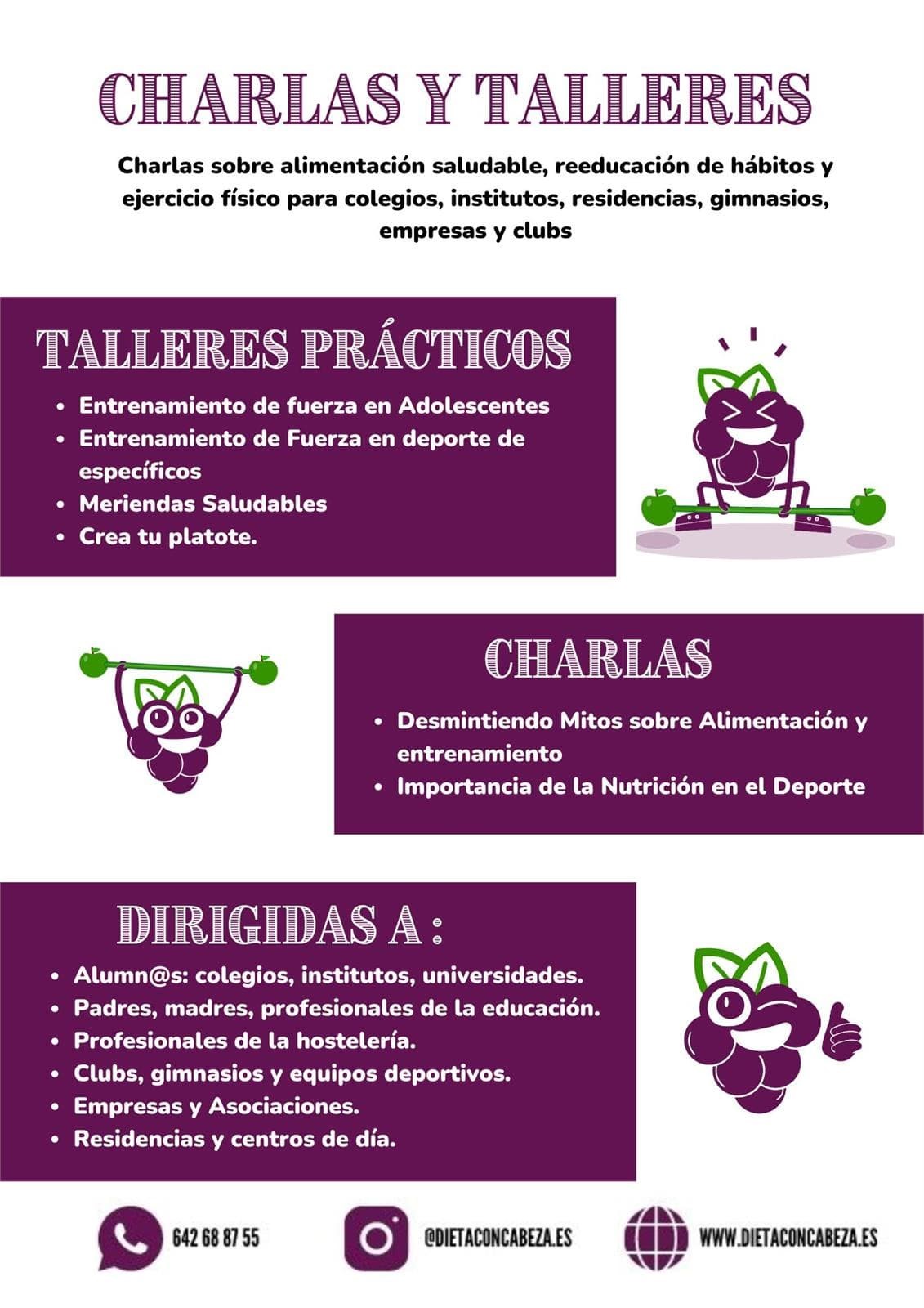 ¡Conoce nuestros talleres prácticos y charlas para colectividades y empresas! | Dietista en Vigo - Imagen 1